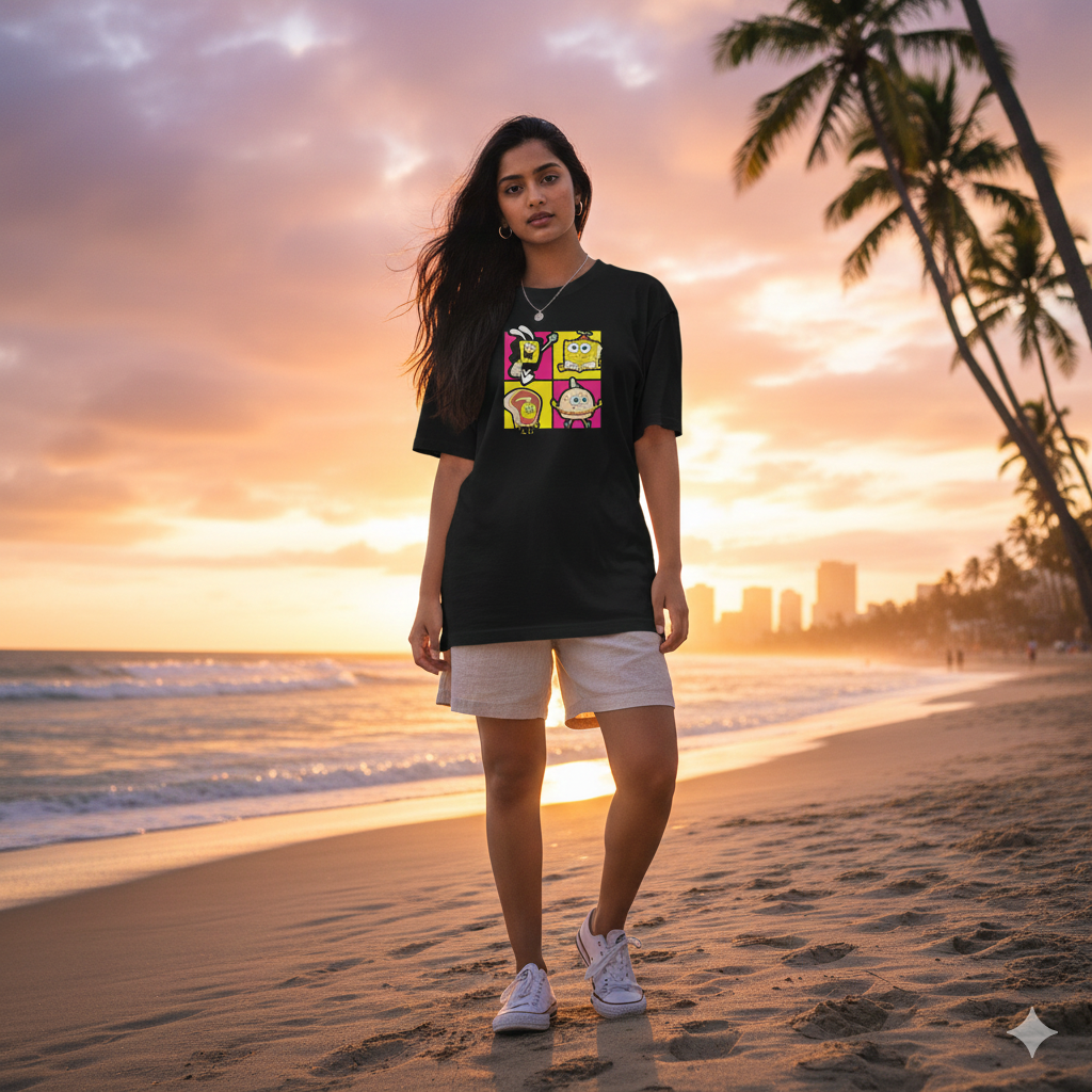 Cartoony | Oversized T Shirt