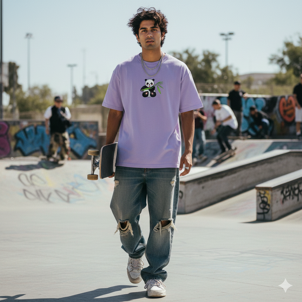 Panda Vibes | Oversized T Shirt