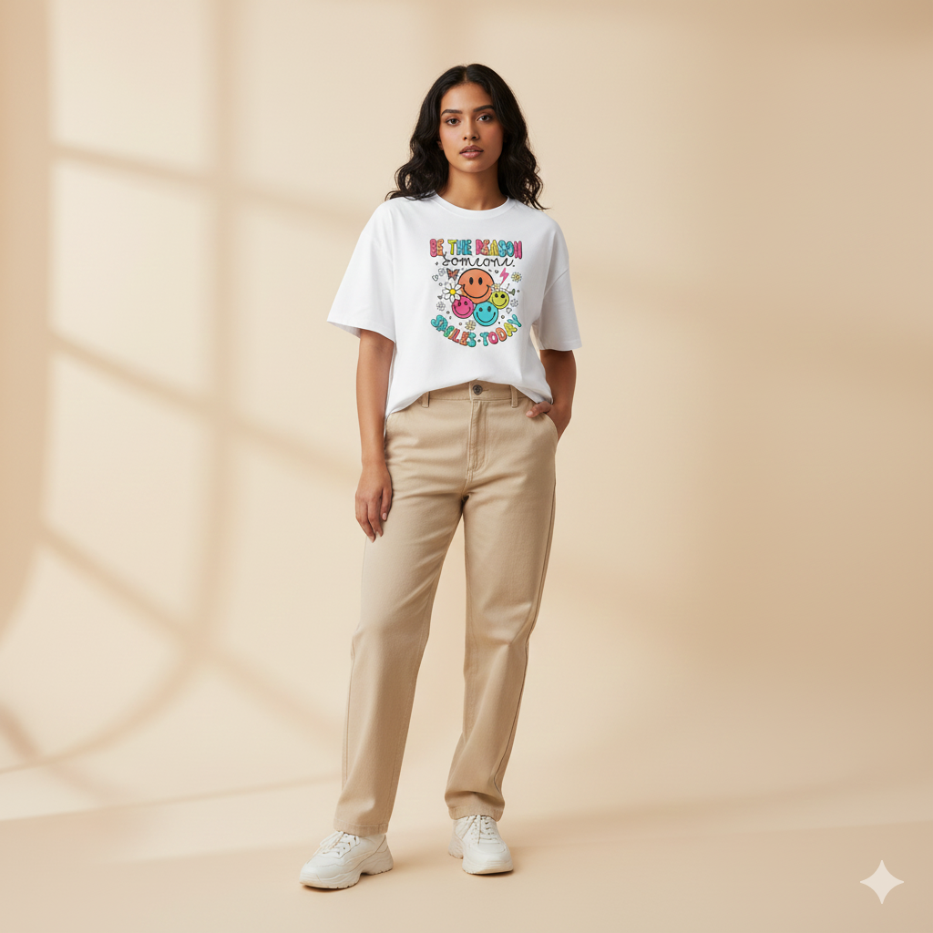 Be The Reason Someone Smiles Today | Oversized T Shirt