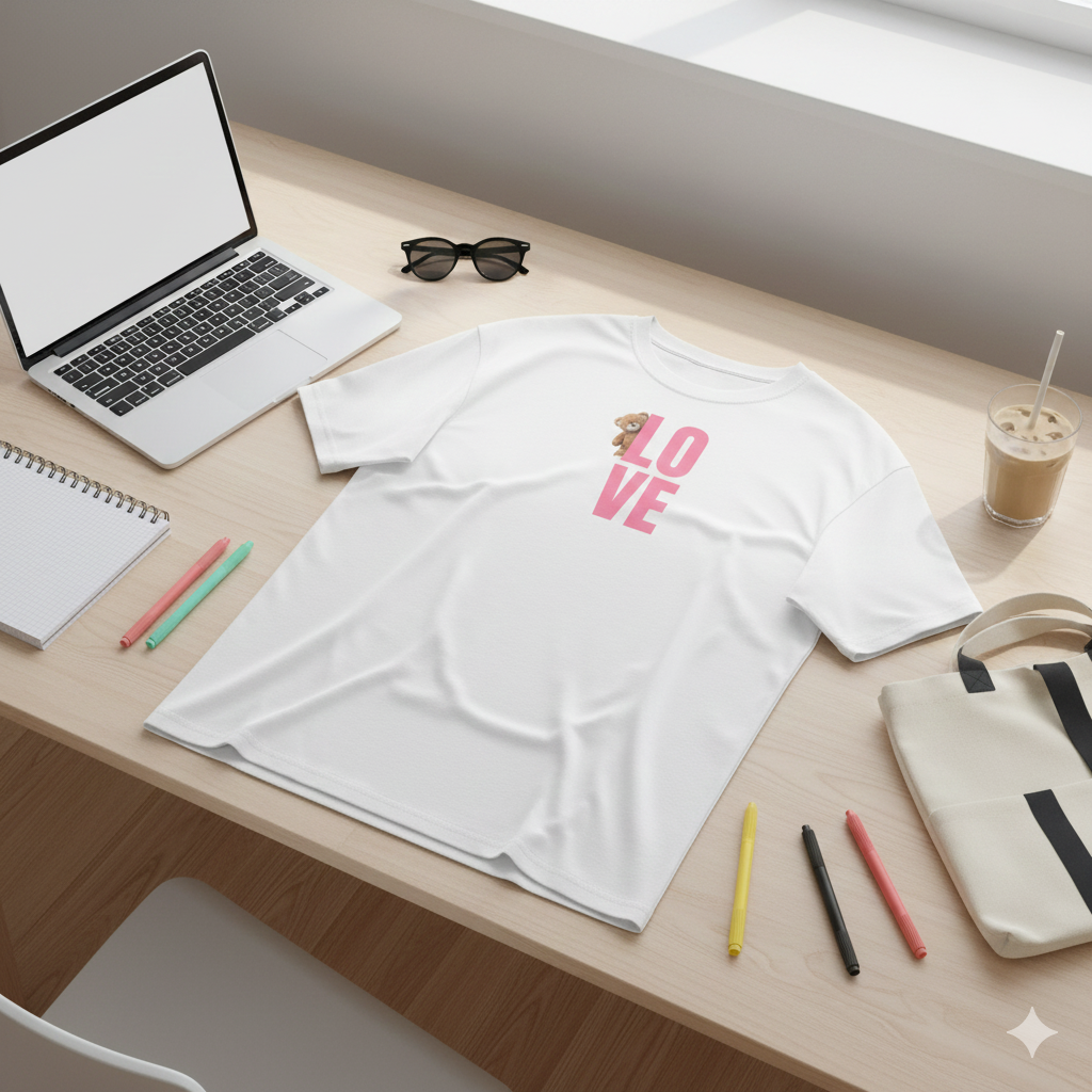 Love Teddy | Oversized T Shirt