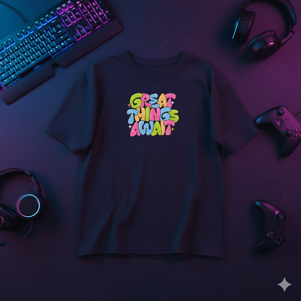 Great Things Await | Oversized T Shirt