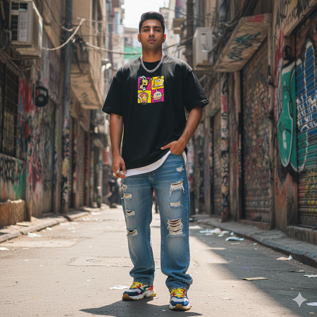 Cartoony | Oversized T Shirt