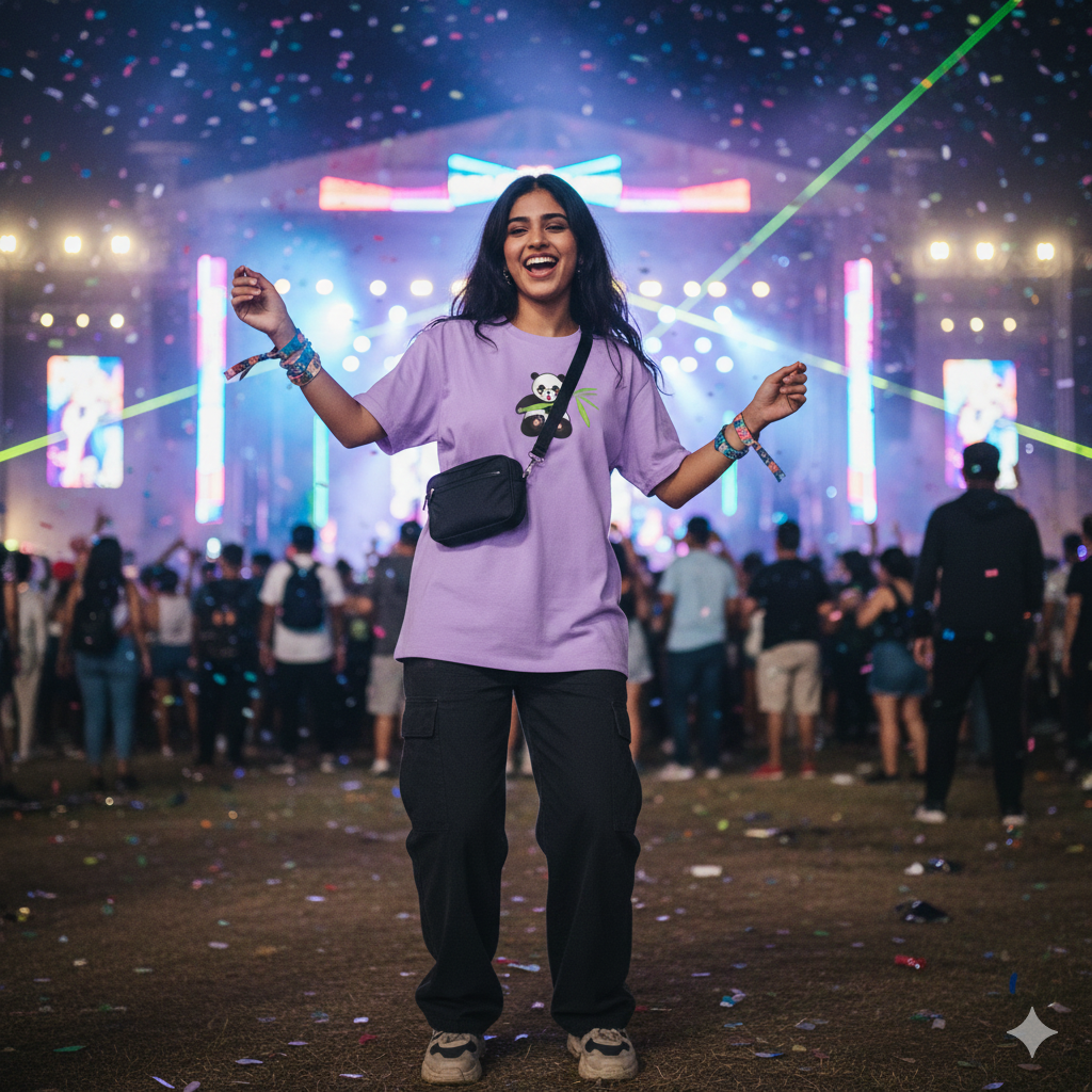 Panda Vibes | Oversized T Shirt